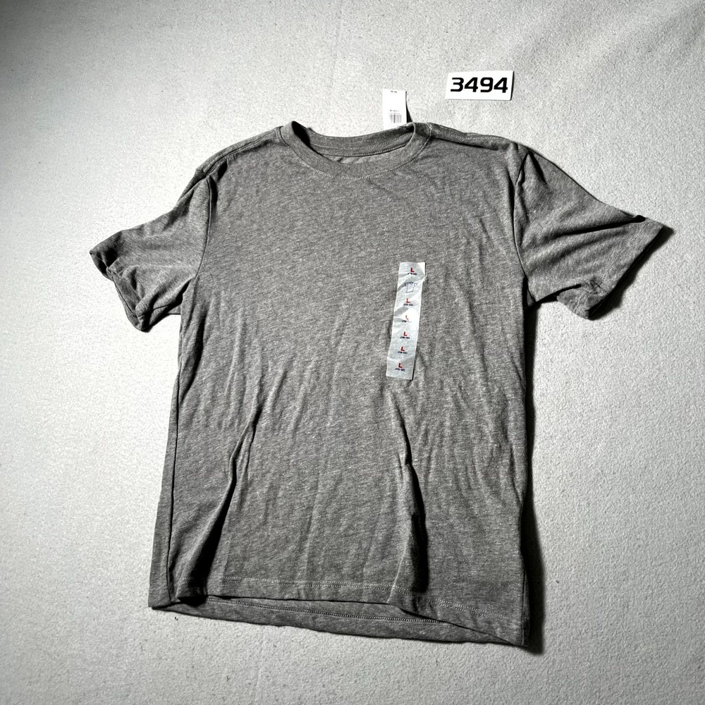 Old Navy Softest T Shirt Boys Large 10-12 Heather Gray Cotton Blend Short Sleeve